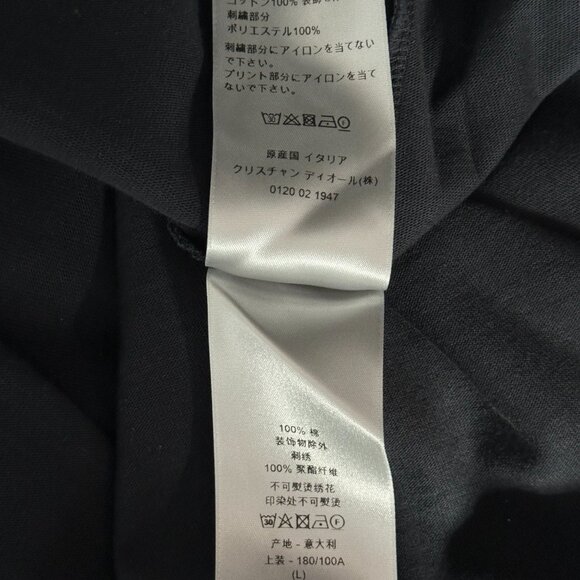 Dior Cactus Jack Black & Green Embroidered Logo T-Shirt - Picture 5 of 6